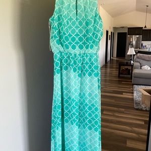 Turquoise Long Dress